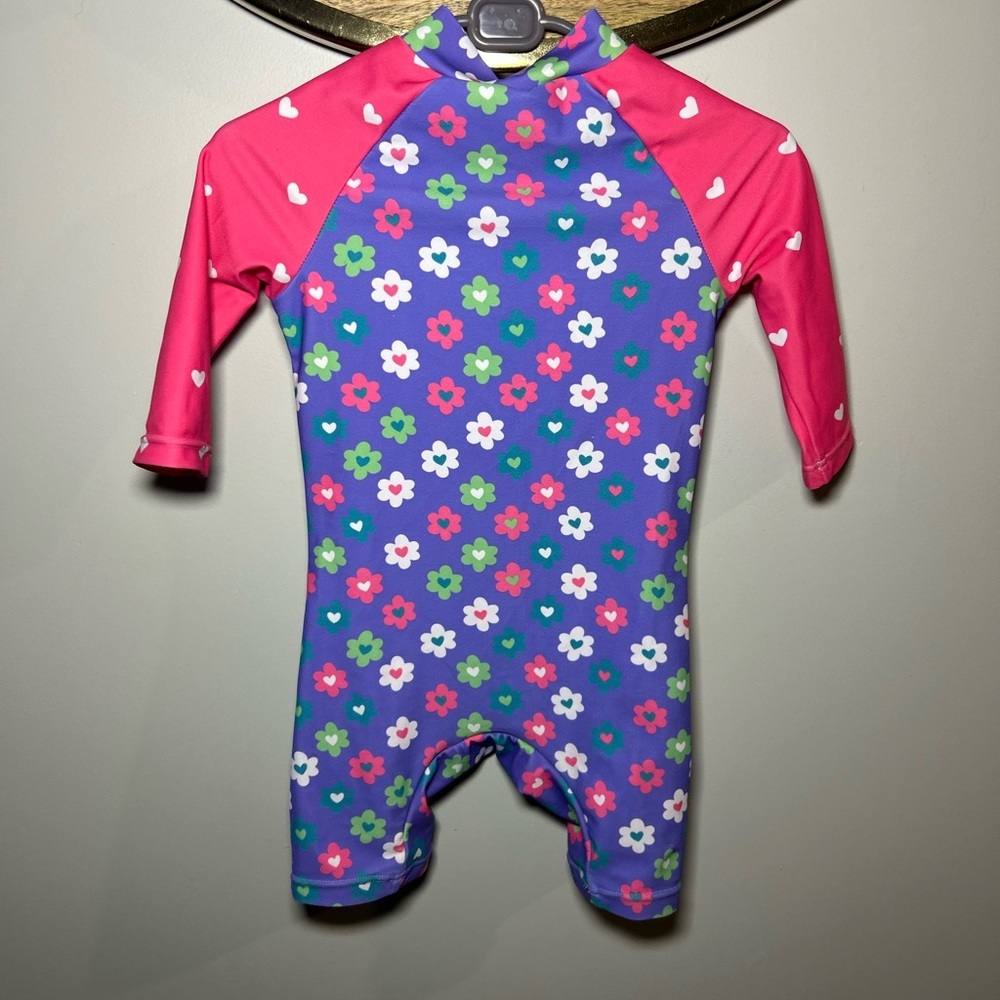 5 For $30 Floral Kids Rashguard in Pink and Blue - Picture 9 of 10